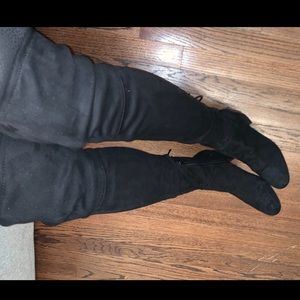 Over the knee boots- all black 6.5